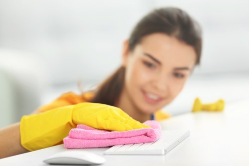 Clean and refreshed carpet after professional treatment